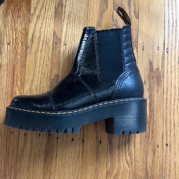 Dr. Martens Rosalie Patent Heeled Chelsea Boots - Picture 7 of 8